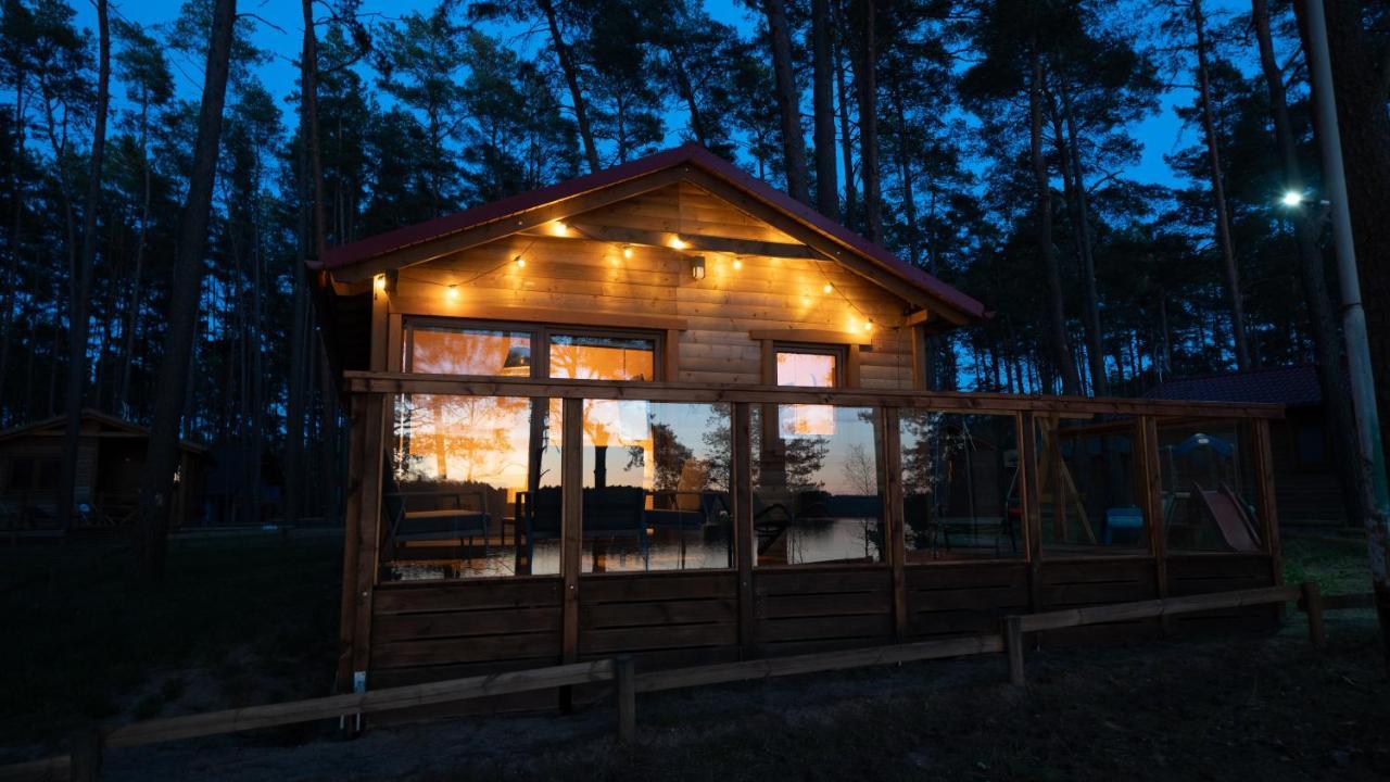Sloneczny Domek Borsk Nr 2 I 15 - Nad Samym Jeziorem W Pierwszej Linii Ngoại thất bức ảnh