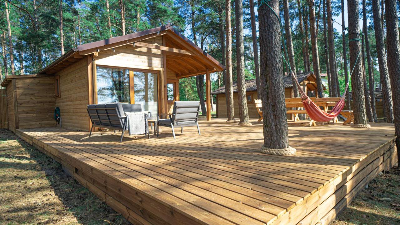 Sloneczny Domek Borsk Nr 2 I 15 - Nad Samym Jeziorem W Pierwszej Linii Ngoại thất bức ảnh
