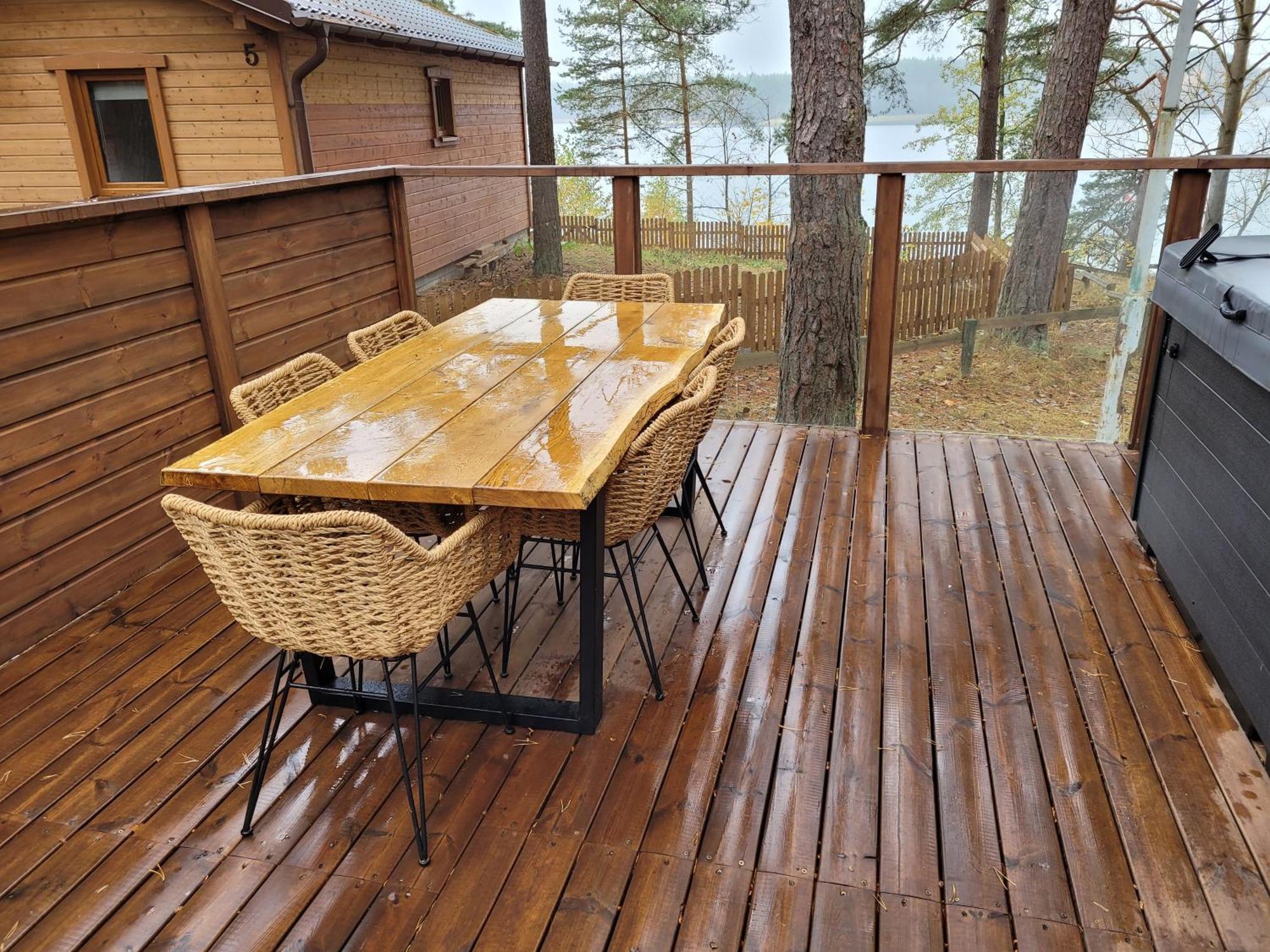 Sloneczny Domek Borsk Nr 2 I 15 - Nad Samym Jeziorem W Pierwszej Linii Ngoại thất bức ảnh